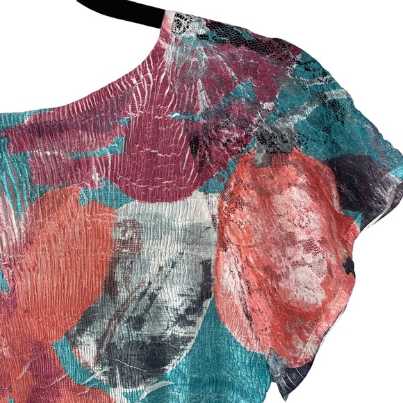 Komarov Silk Pleated Dress - Picture 4 of 6